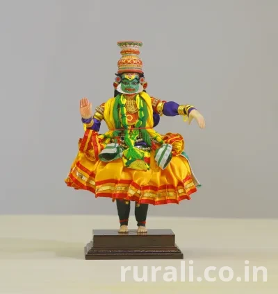 Kathakali Figurine (Krishna) | Kerala Handicraft Doll