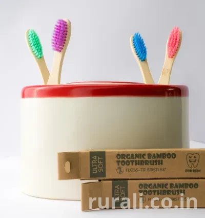 Bamboo Toothbrush for Kids - Pack of 4