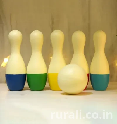 Wooden Bowling Pins Toy